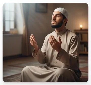 Prayer mat, Qur’an and notebook for Islamic Istikhara guidance